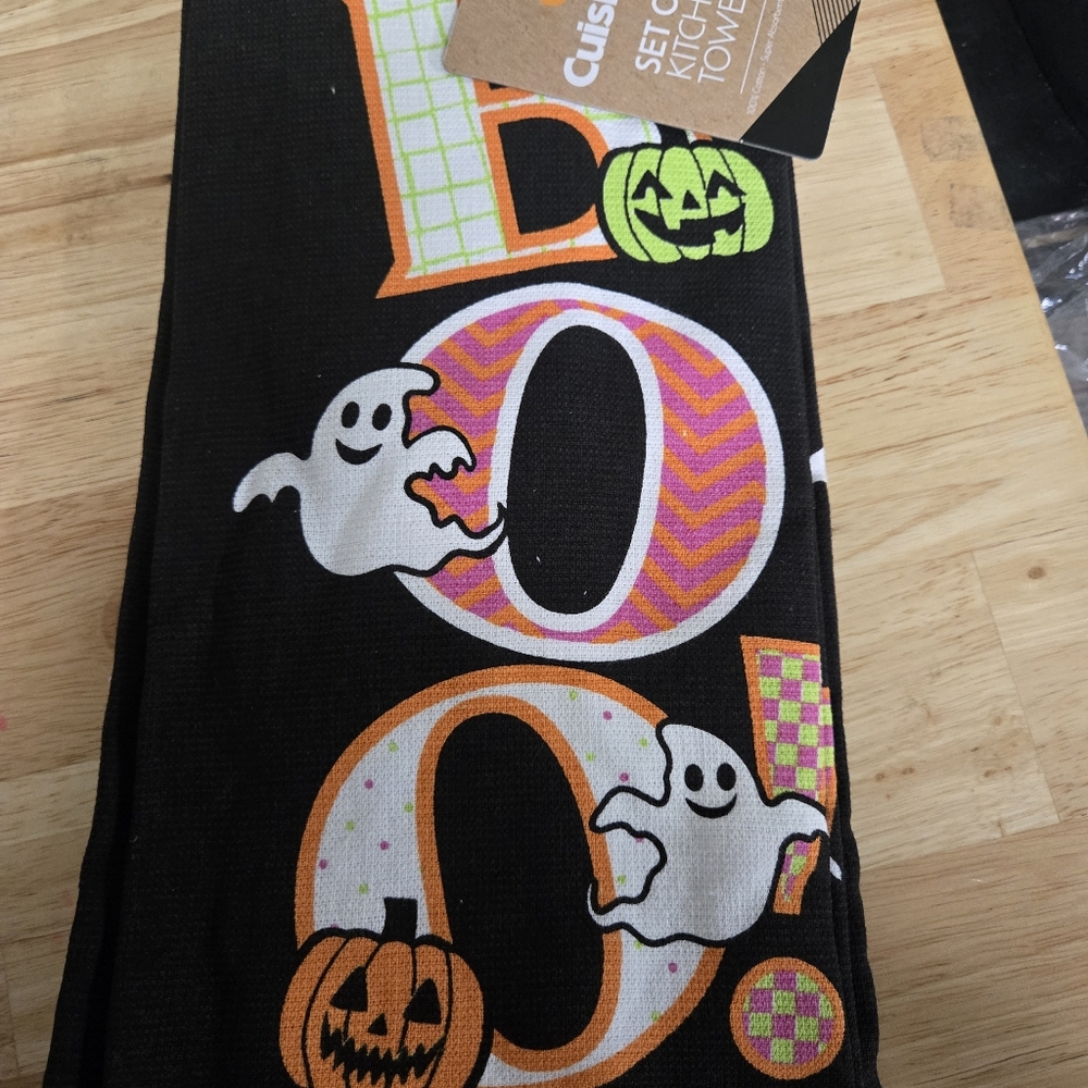 Halloween BOO kitchen towel